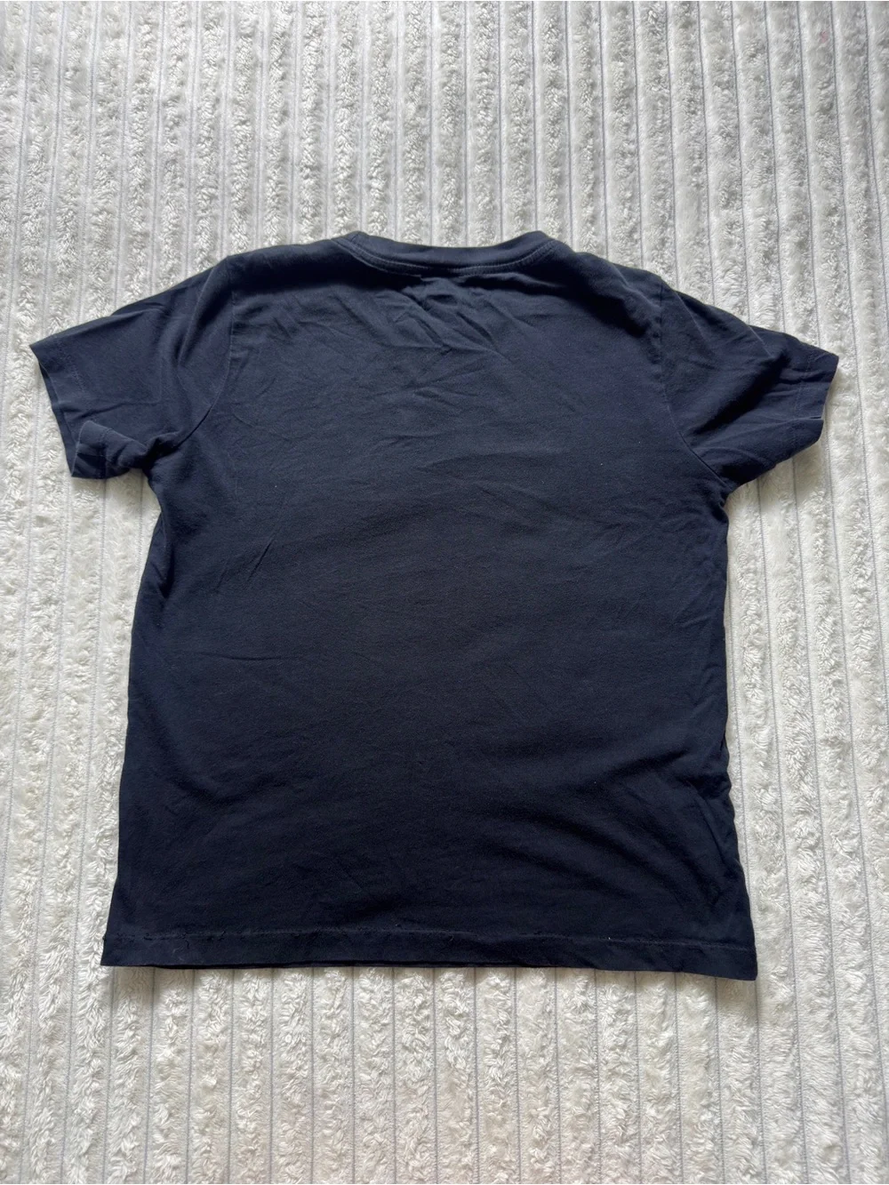 Nike The Nike Tee Boys L Black Crew Neck Short Sleeve Logo Graphic Tagless